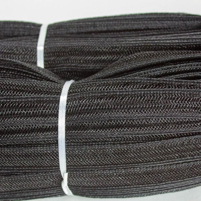 Black Open weave pattern braid.