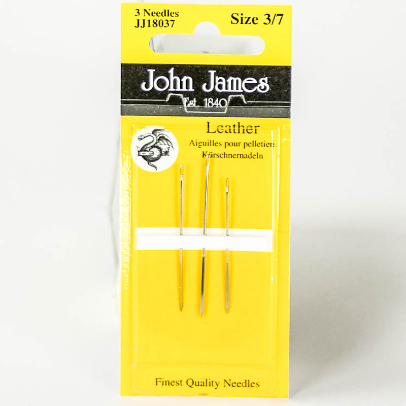 Leather Needles #3/7 John James - Judith M Millinery Supply House