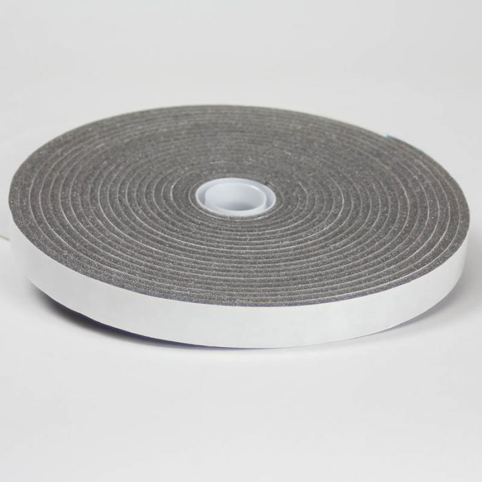 Adhesive backed foam, 3/4 inch width, grey - use to pad inside of hat to reduce hatsize.