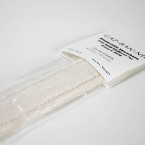 Cream Cotton Knit Sweatband - Judith M Millinery Supply House