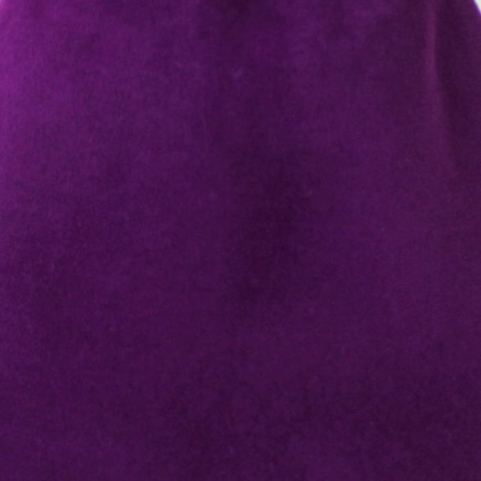 Red violet capeline with velour finish on outside only.