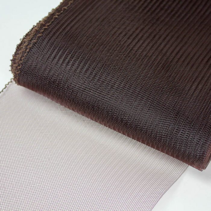 Brown Horsehair 100% quality polyester, very flexible, used in making hats and for trim work