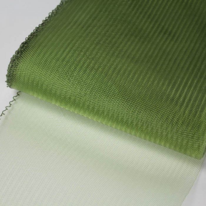 Olie Green Horsehair 100% quality polyester, very flexible, used in making hats and for trim work.