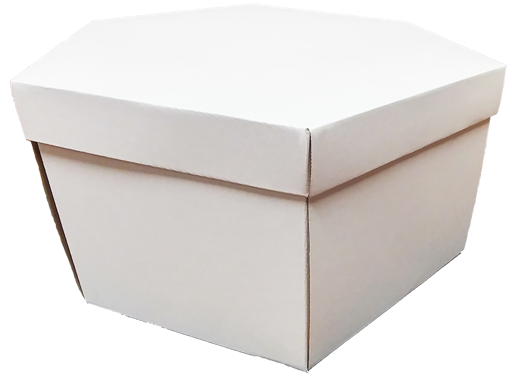 White 2 Piece Hat Box 14 inch x 14 inch x 7 inch | Quantity: 25 by Paper Mart