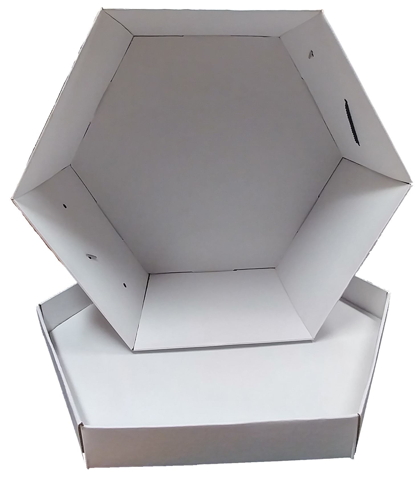 Hat Box Round White #KC2305RWH - Set of 5
