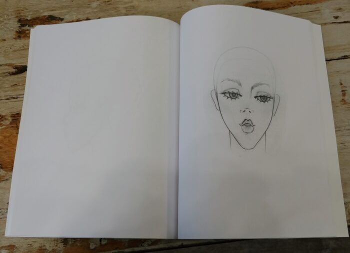 Millinery Sketchbook with Face - Image 7