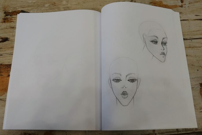 Millinery Sketchbook with Face - Image 6