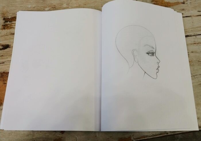 Millinery Sketchbook with Face - Image 2