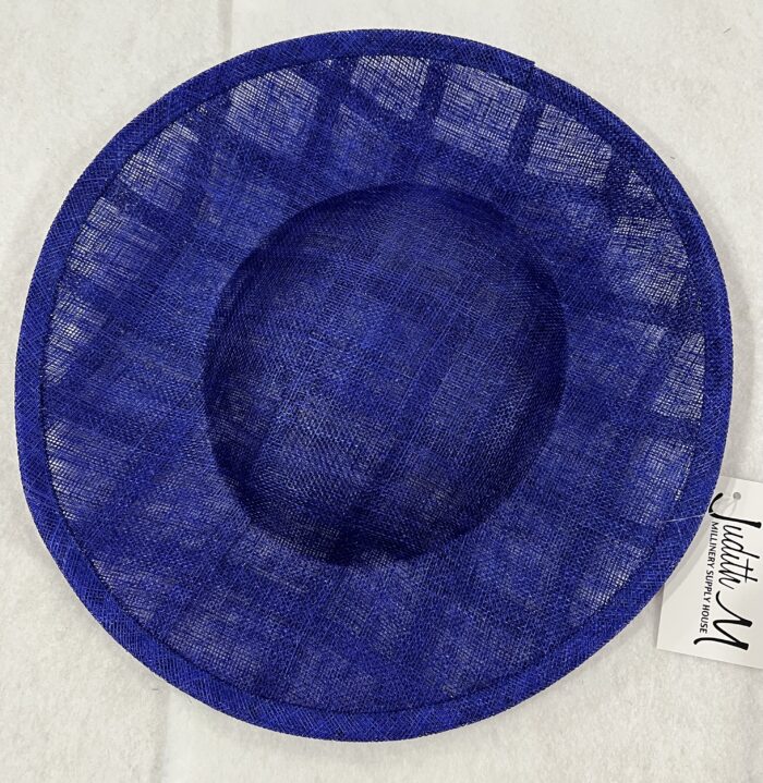 Large Windowpane Sinamay Saucer with slight upturned edge - Image 5