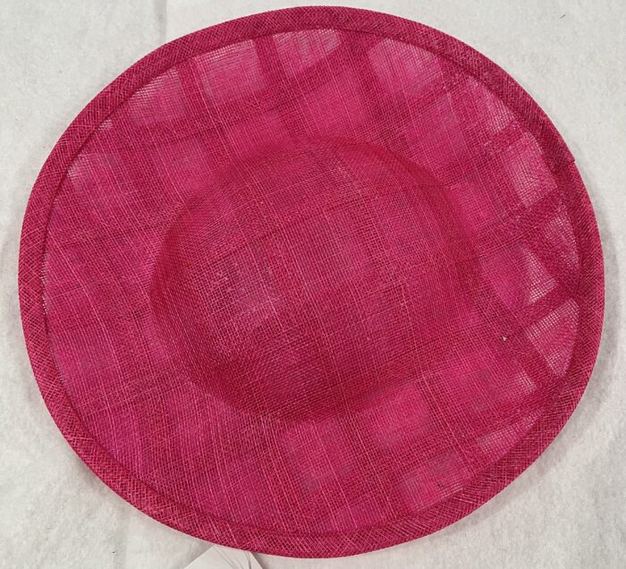 Large Windowpane Sinamay Saucer with slight upturned edge - Image 3