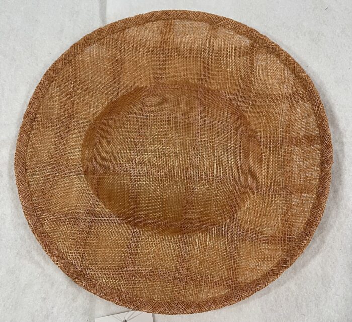 Large Windowpane Sinamay Saucer with slight upturned edge - Image 2