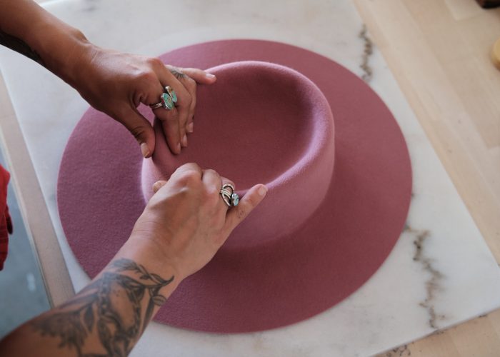 Feb. 28-Mar.1: Freehand Blocking & Branding a Felt Hat w/Jenny Pfanenstiel - Image 2