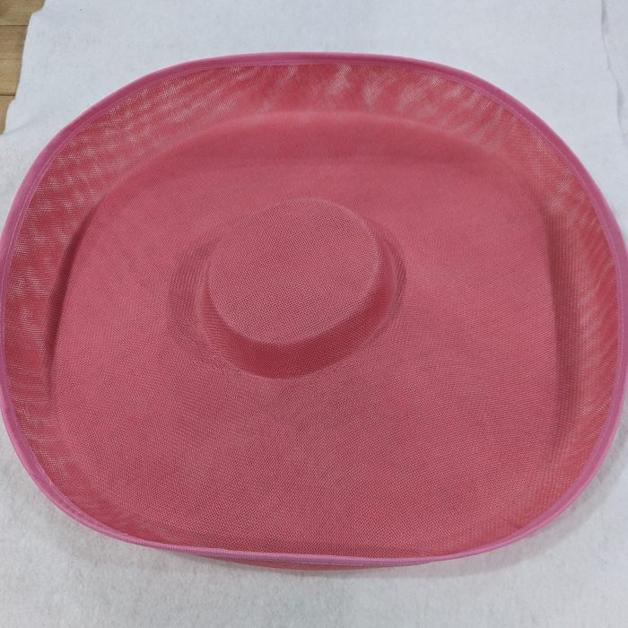 Imitation Sinamay Saucer with Finished Grosgrain Edge