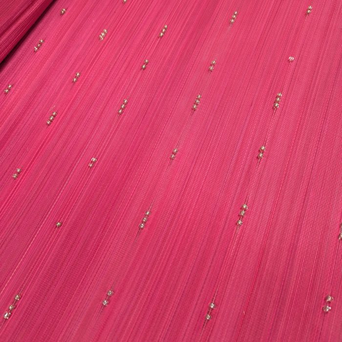 Fuchsia Beaded Jinsin Cloth